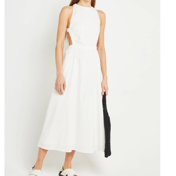 Objpaige 2 4 Lo Dress White